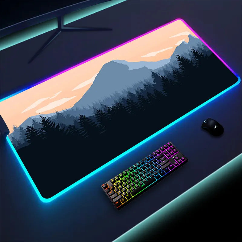 Colorful Luminous LED Lighting Mouse Pad
