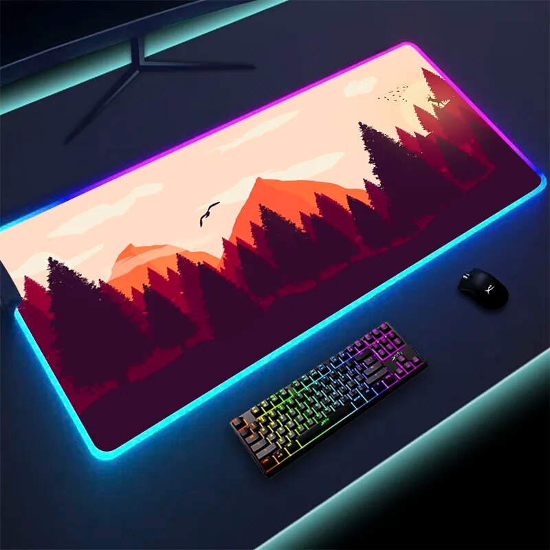 Colorful Luminous LED Lighting Mouse Pad