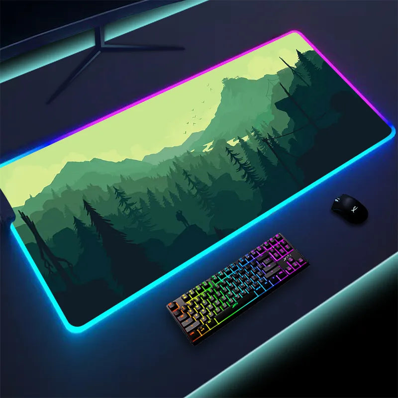 Colorful Luminous LED Lighting Mouse Pad