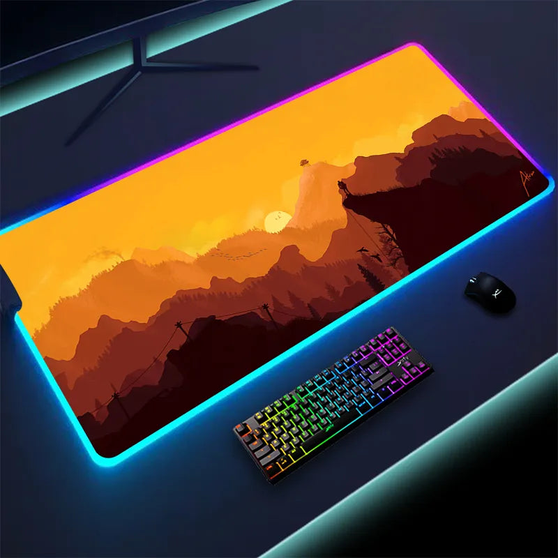Colorful Luminous LED Lighting Mouse Pad