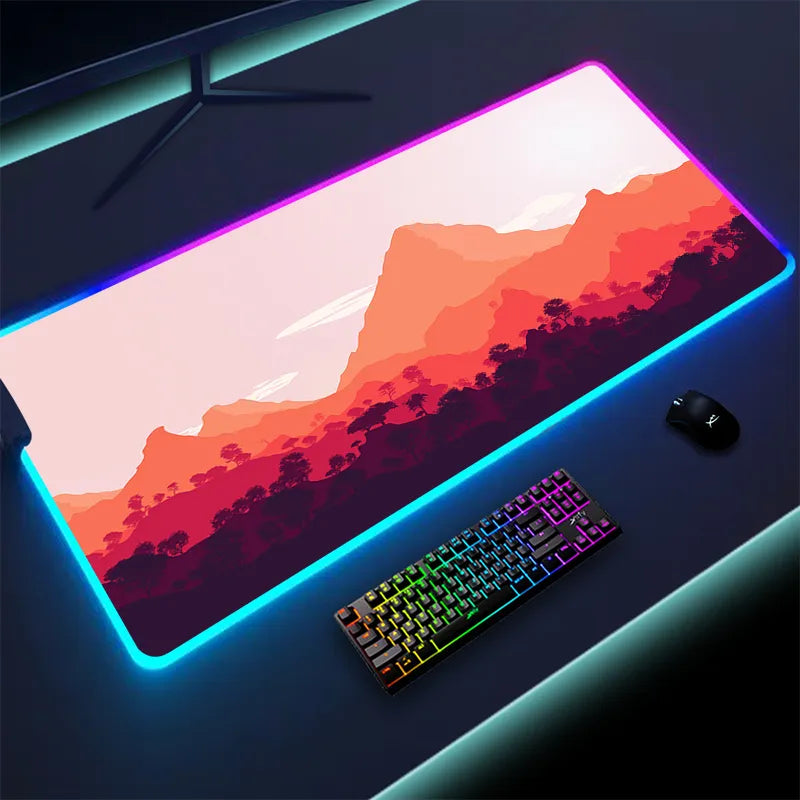 Colorful Luminous LED Lighting Mouse Pad
