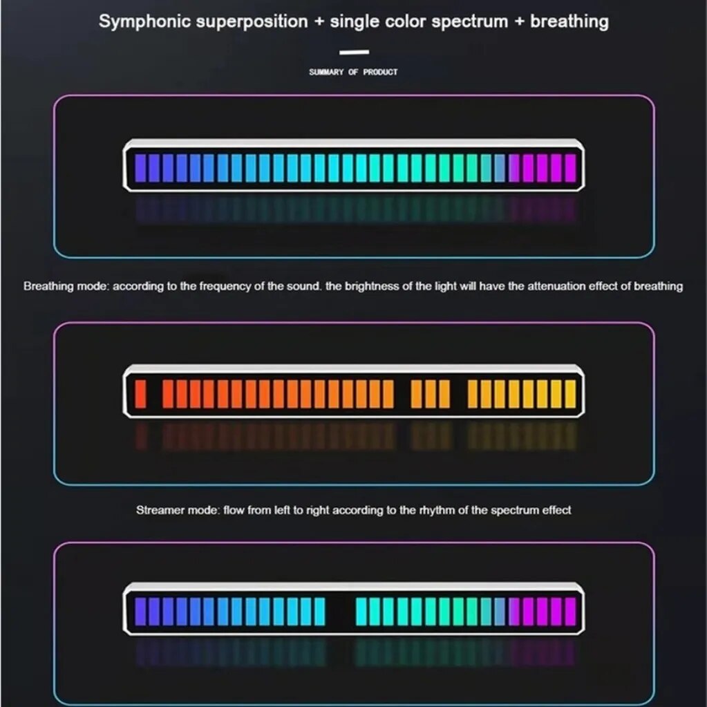 LED Strip Light Music Sound Control