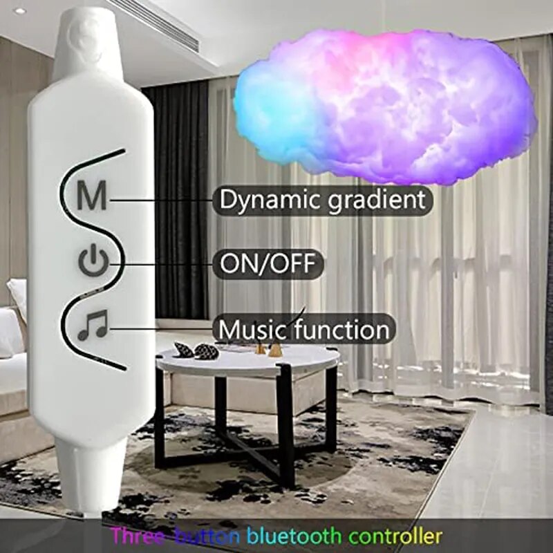 3D Big Cloud Lighting Light Smart Remote APP ThunderCloud