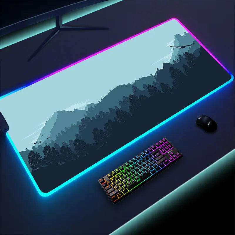 Colorful Luminous LED Lighting Mouse Pad