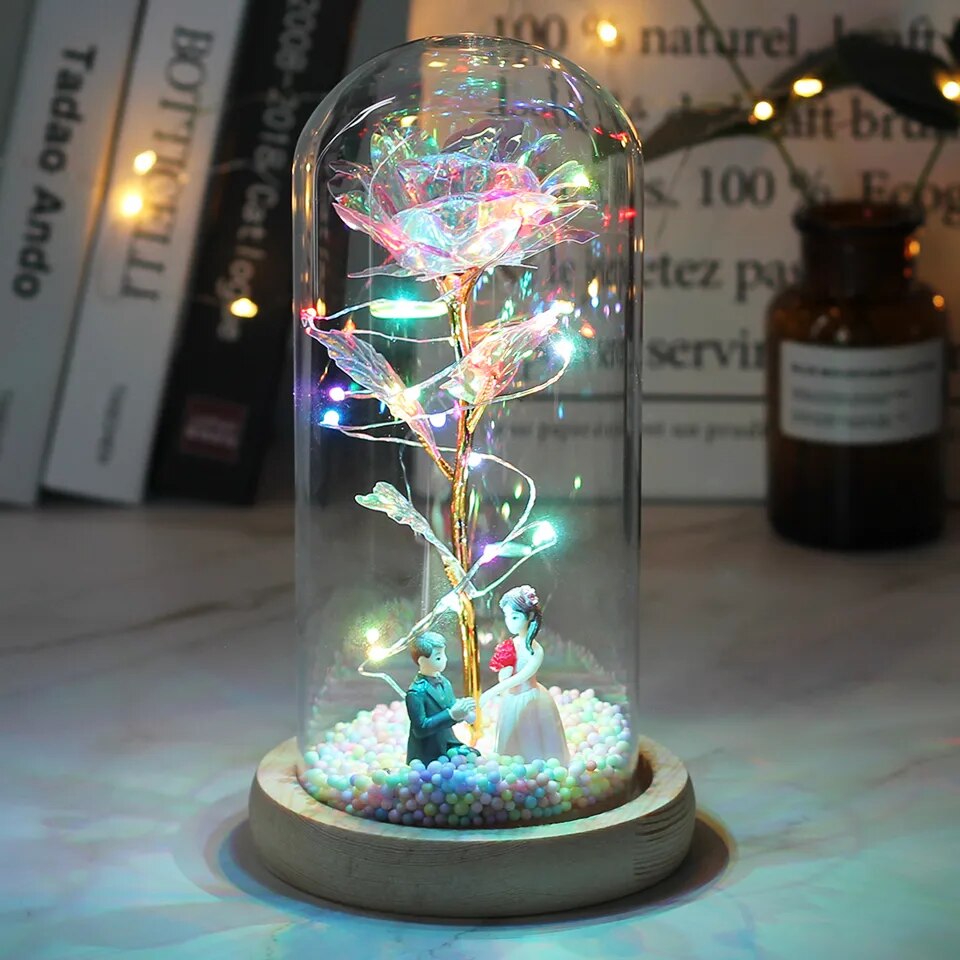 Hot LED Enchanted Galaxy Rose
