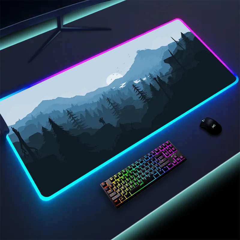 Colorful Luminous LED Lighting Mouse Pad
