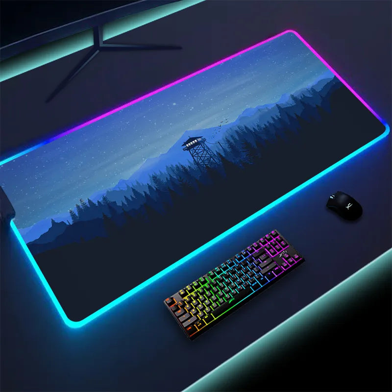 Colorful Luminous LED Lighting Mouse Pad