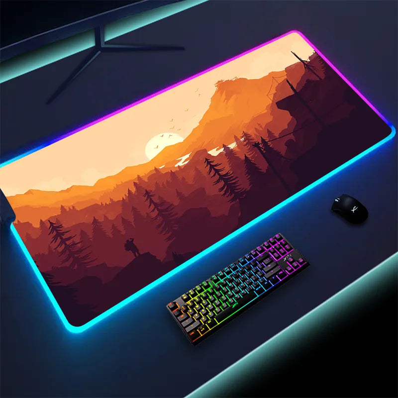 Colorful Luminous LED Lighting Mouse Pad
