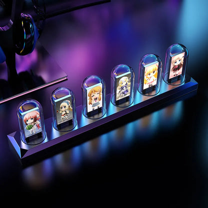 RGB Nixie Tube Clock LED Glows IPS Color Screen